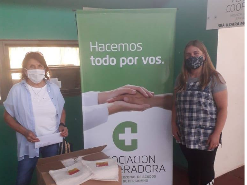 DONACIÓN DEL TALLER PROTEGIDO A LA COOPERADORA DEL HOSPITAL