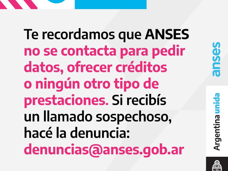 INFORMACIÓN IMPORTANTE - ANSES