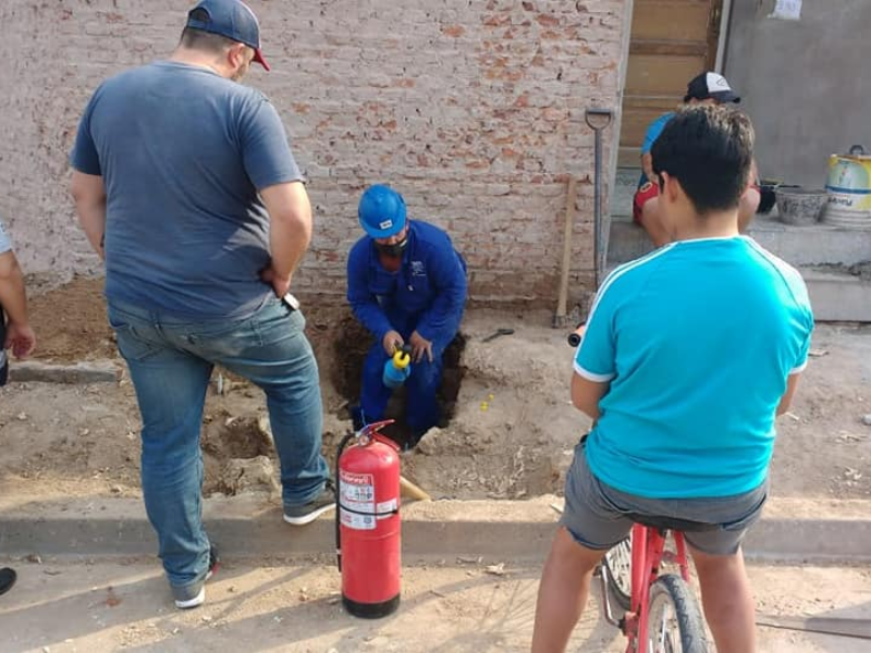 OPERATIVO POR UNA PÉRDIDA DE GAS